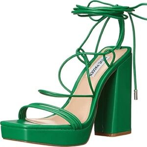 Steve Madden- Green Platform Heels
